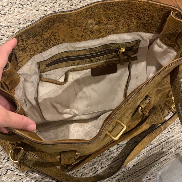 MK Suede Hamilton Tote - Picture 2 of 5